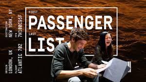 THE PASSENGER LIST